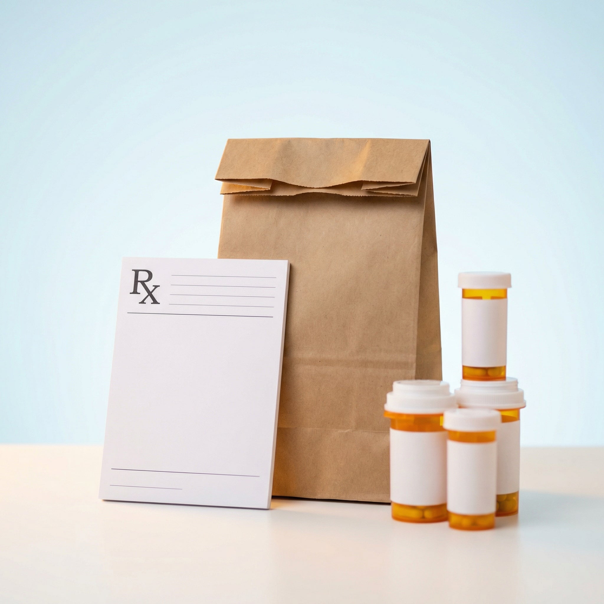 Prescription transfer service - prescription pad and pharmacy supplies