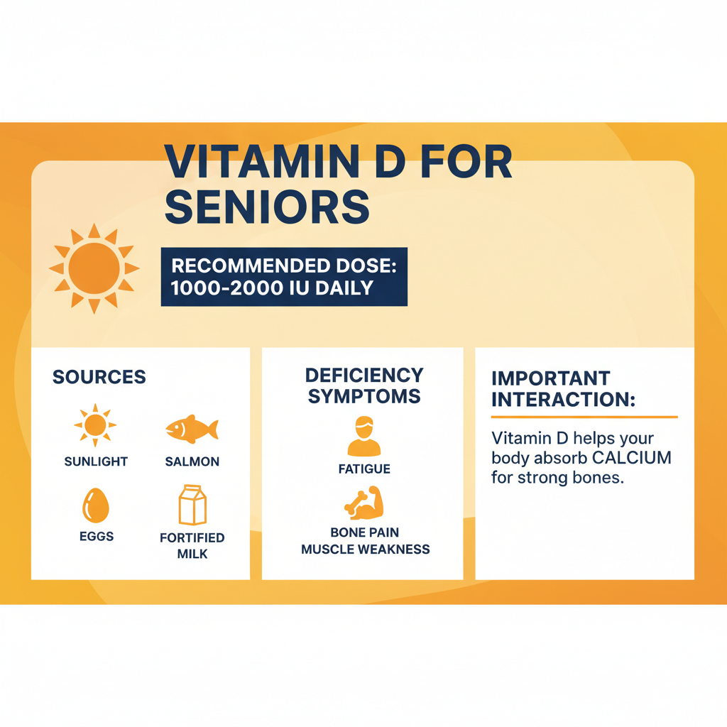 Vitamin D infographic for seniors